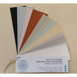 Vifte med små prøveopstrøg Allbäck linoliemaling